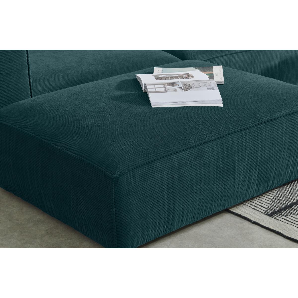 Bastein Chaise End Corner Sofa, Pine Corduroy Velvet – image 5