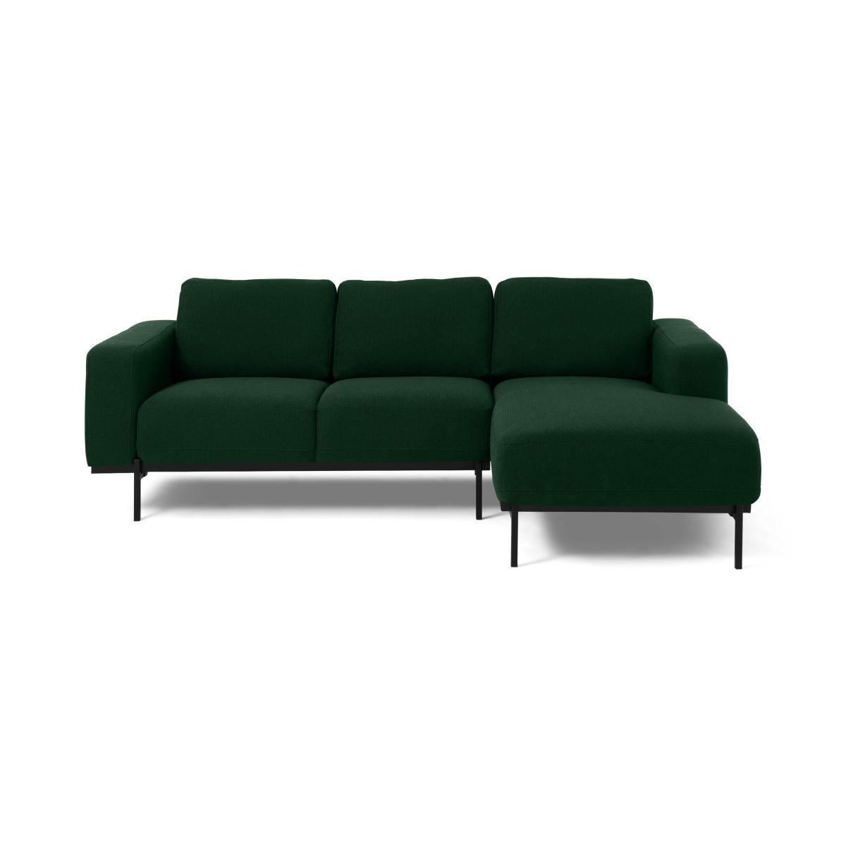 Jarrod Right Hand Facing Chaise End Corner Sofa, Forest Green Weave – image 2