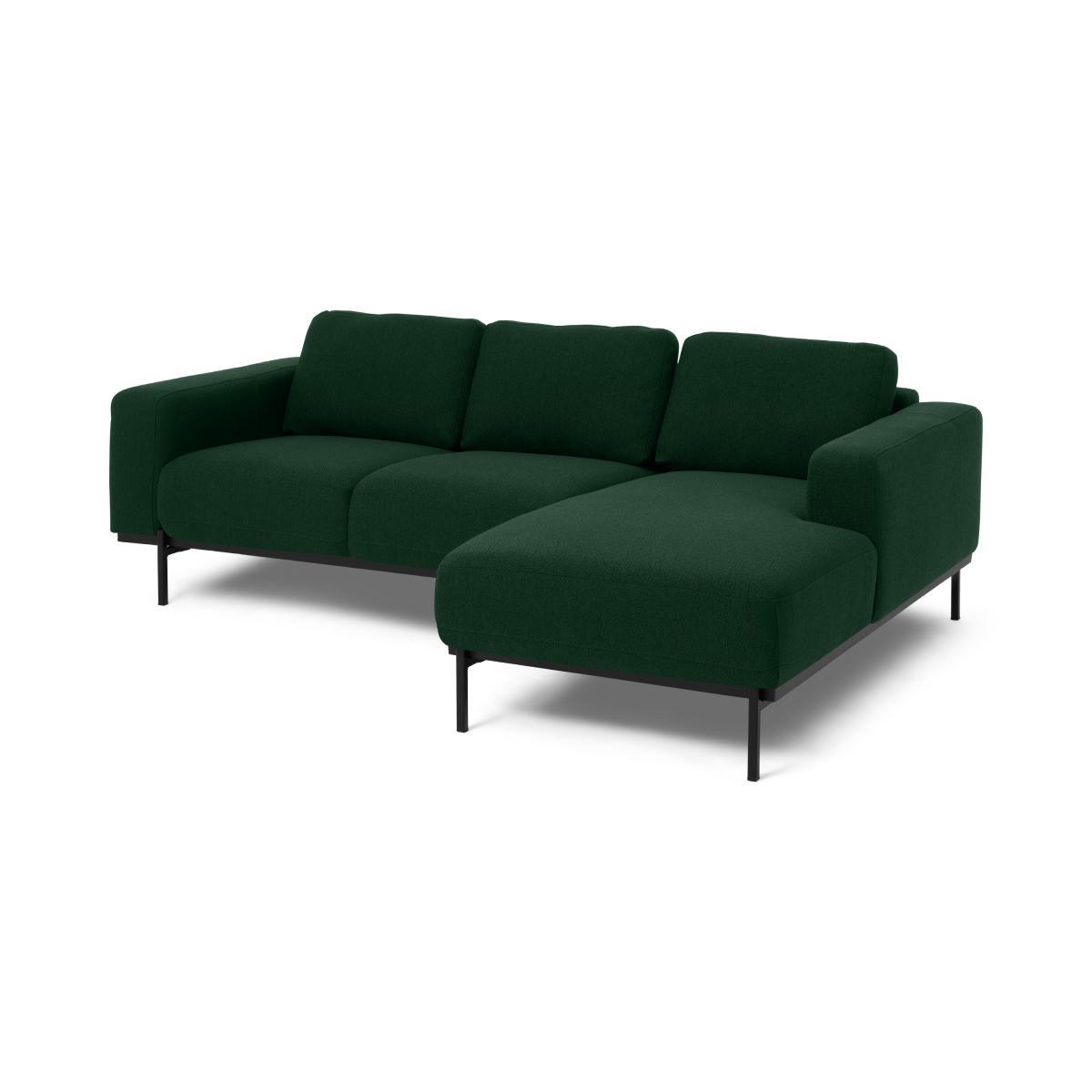 Jarrod Right Hand Facing Chaise End Corner Sofa, Forest Green Weave – image 3