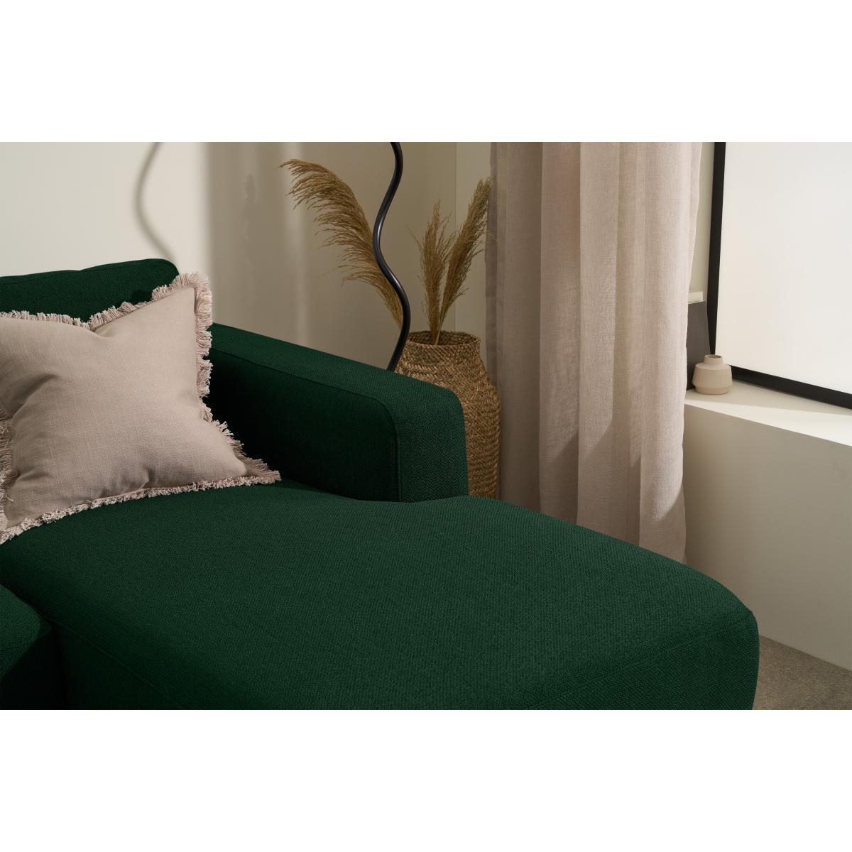 Jarrod Right Hand Facing Chaise End Corner Sofa, Forest Green Weave – image 5