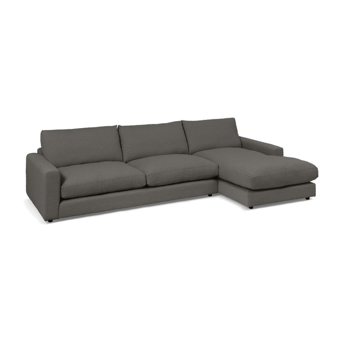 Arni Large Right Hand Facing Chaise End Sofa, Charcoal Grey Boucle – image 1