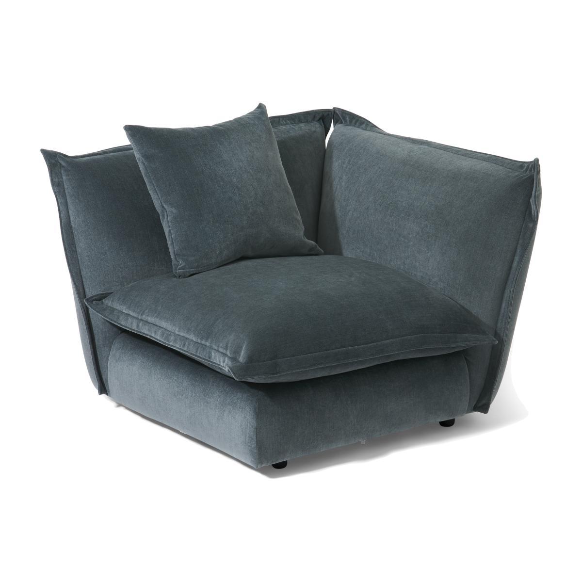 Fernsby, Corner Modular Chair, Atlantic, Chenille Fabric – image 1