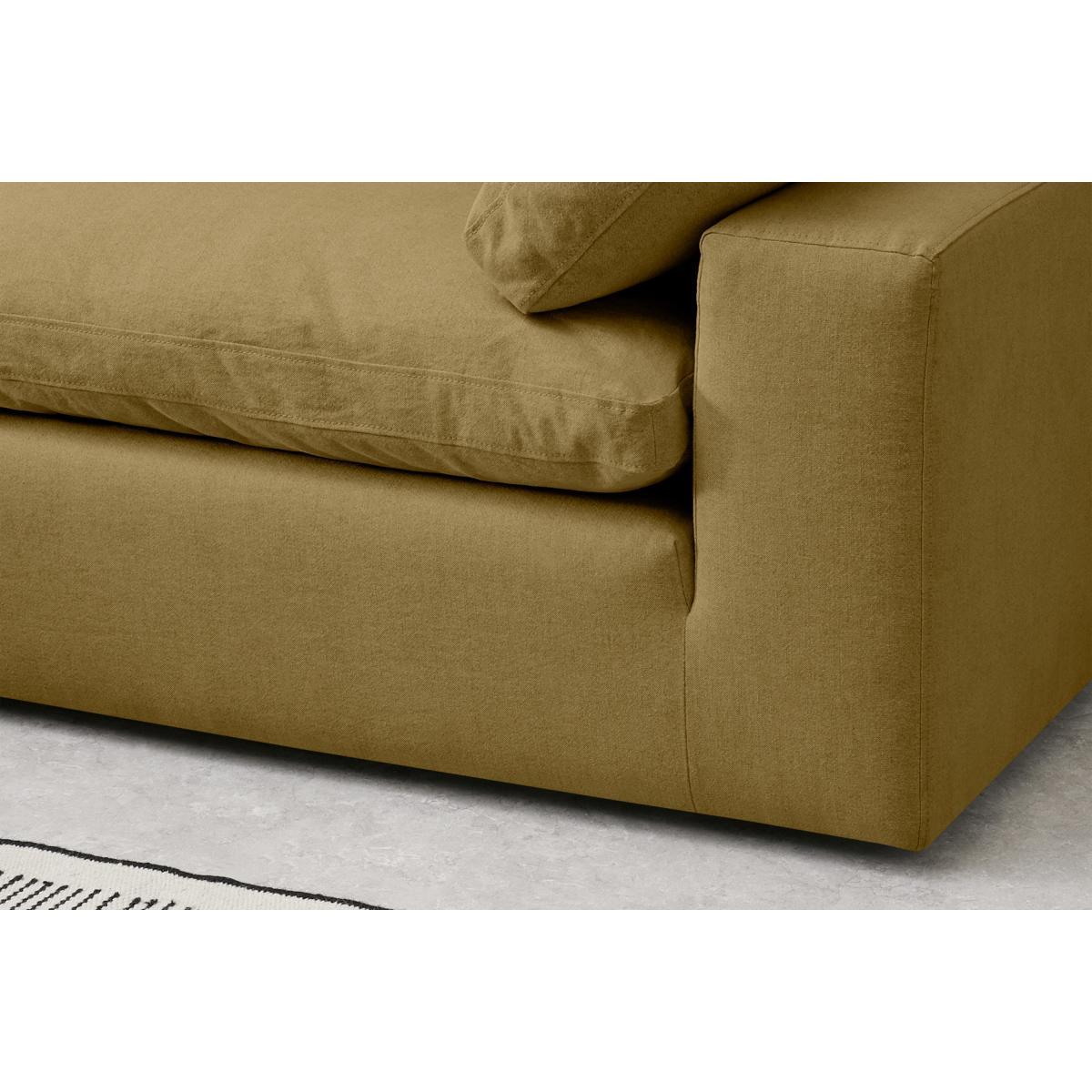 Samona Left Hand Facing Full Corner Sofa, Latte Cotton & Linen Mix – image 6