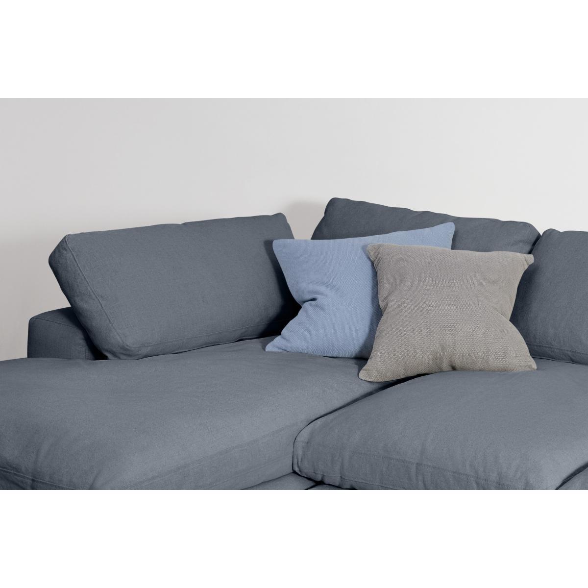 Samona Left Hand Facing Chaise End Sofa, Jeans Blue Cotton & Linen Blend – image 5