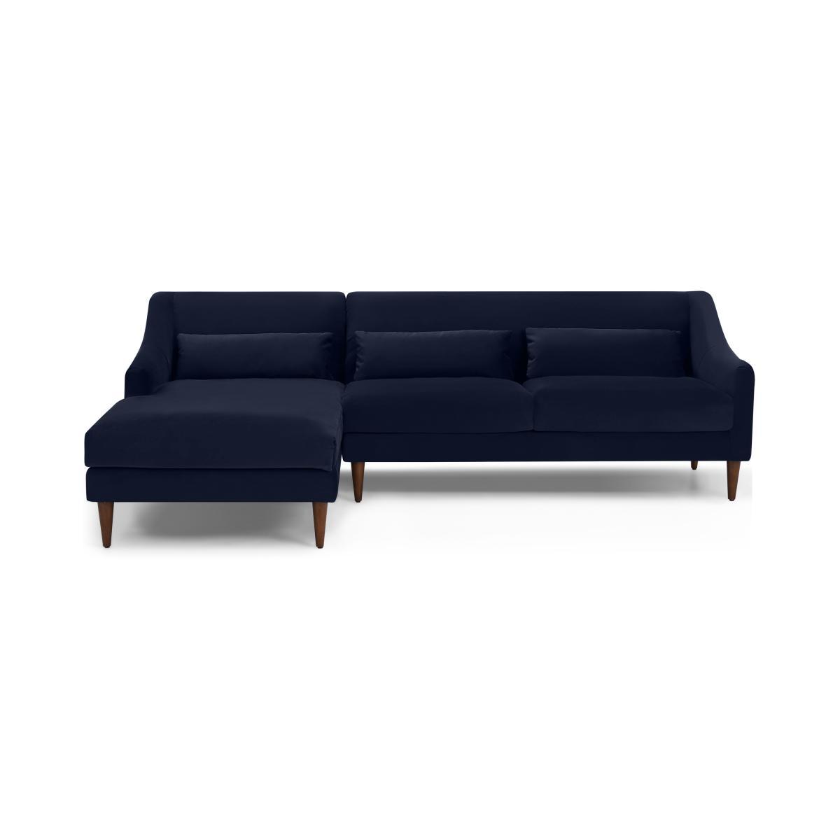Herton Left Hand Facing Chaise End Sofa, Ink Blue Velvet – image 2