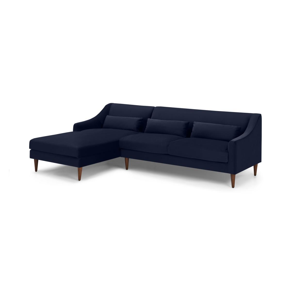 Herton Left Hand Facing Chaise End Sofa, Ink Blue Velvet – image 3