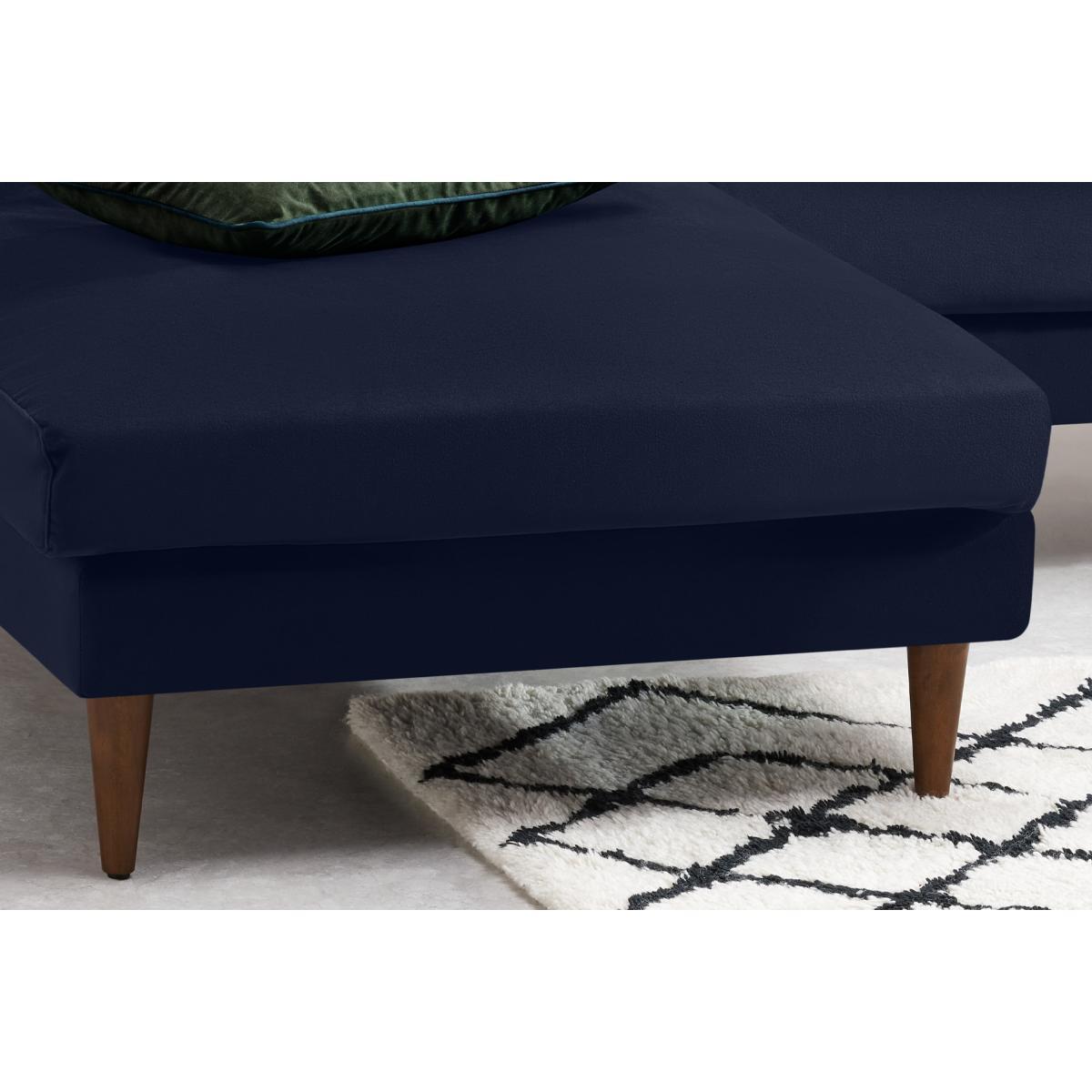Herton Left Hand Facing Chaise End Sofa, Ink Blue Velvet – image 5