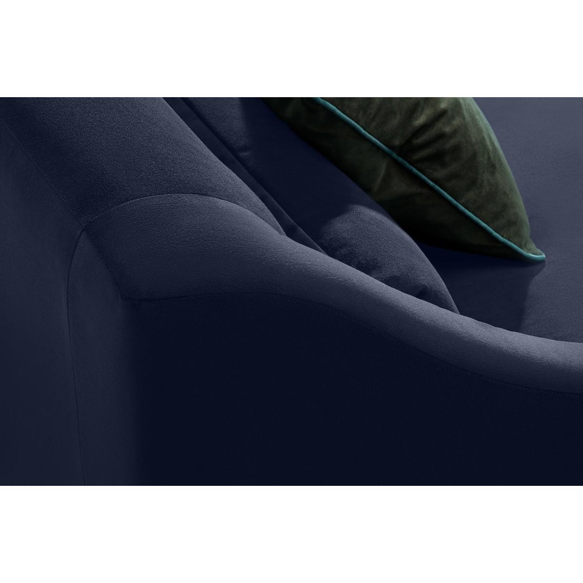 Herton Left Hand Facing Chaise End Sofa, Ink Blue Velvet – image 7