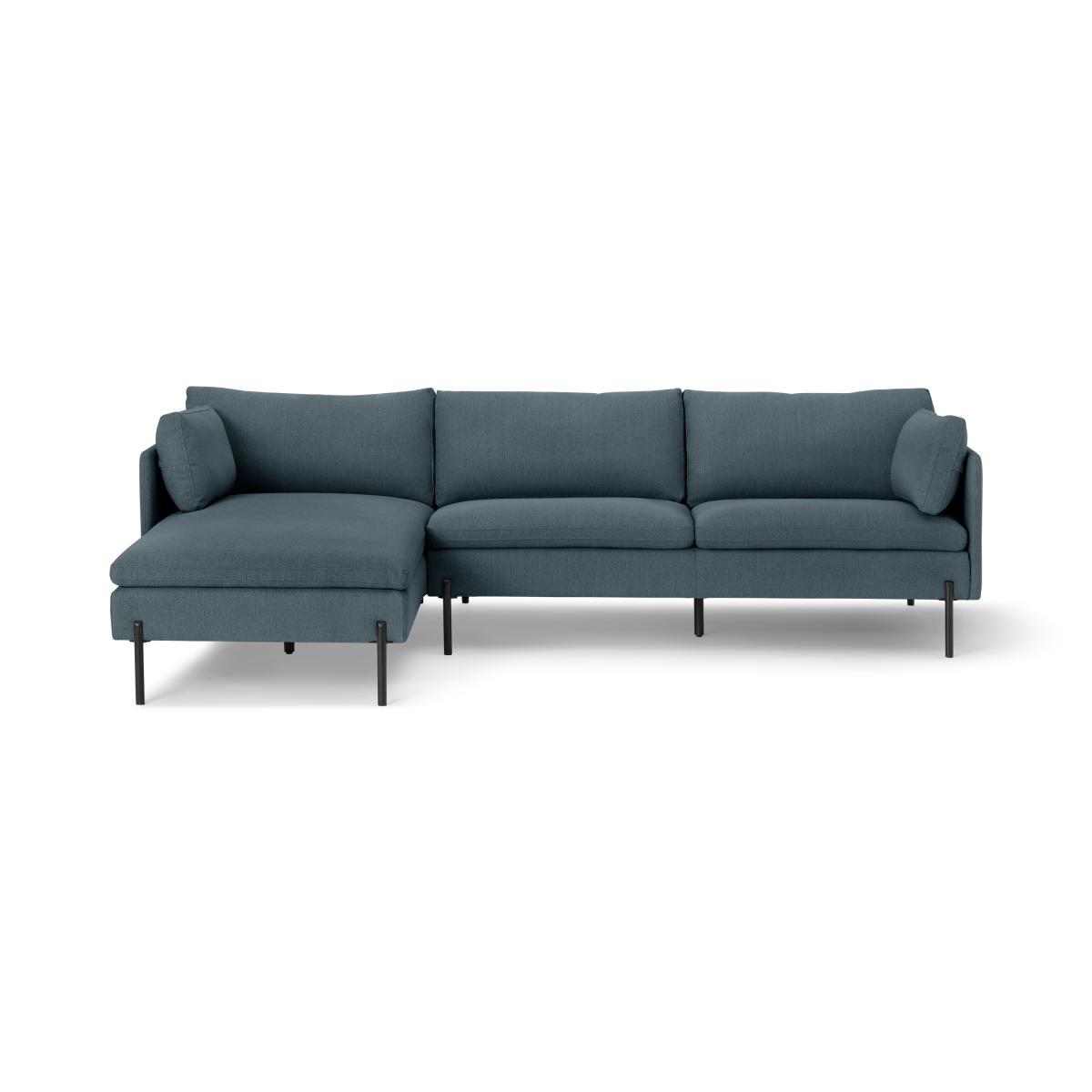 Zarina Left Hand Facing Chaise End Corner Sofa, Mina Earl Blue – image 2