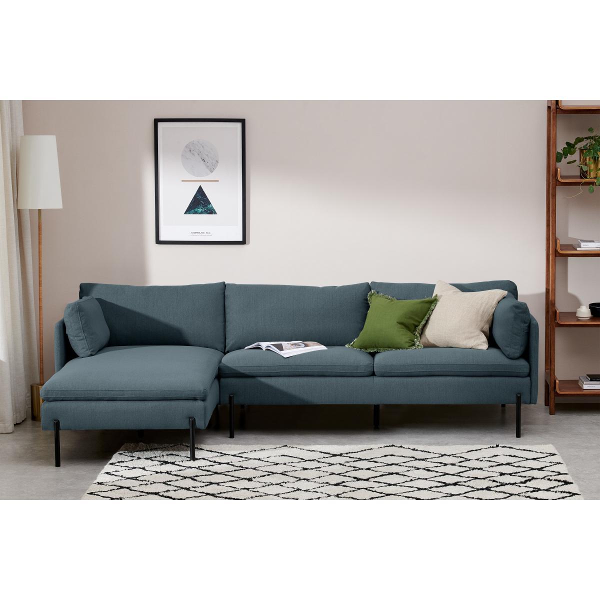 Zarina Left Hand Facing Chaise End Corner Sofa, Mina Earl Blue – image 4