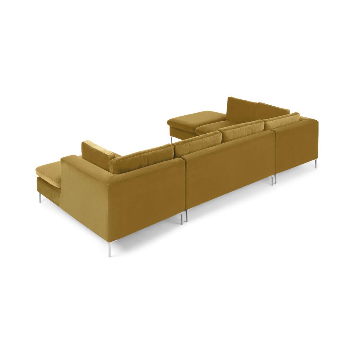 Monterosso Left Hand Facing Corner Sofa, Mustard Velvet – image 6