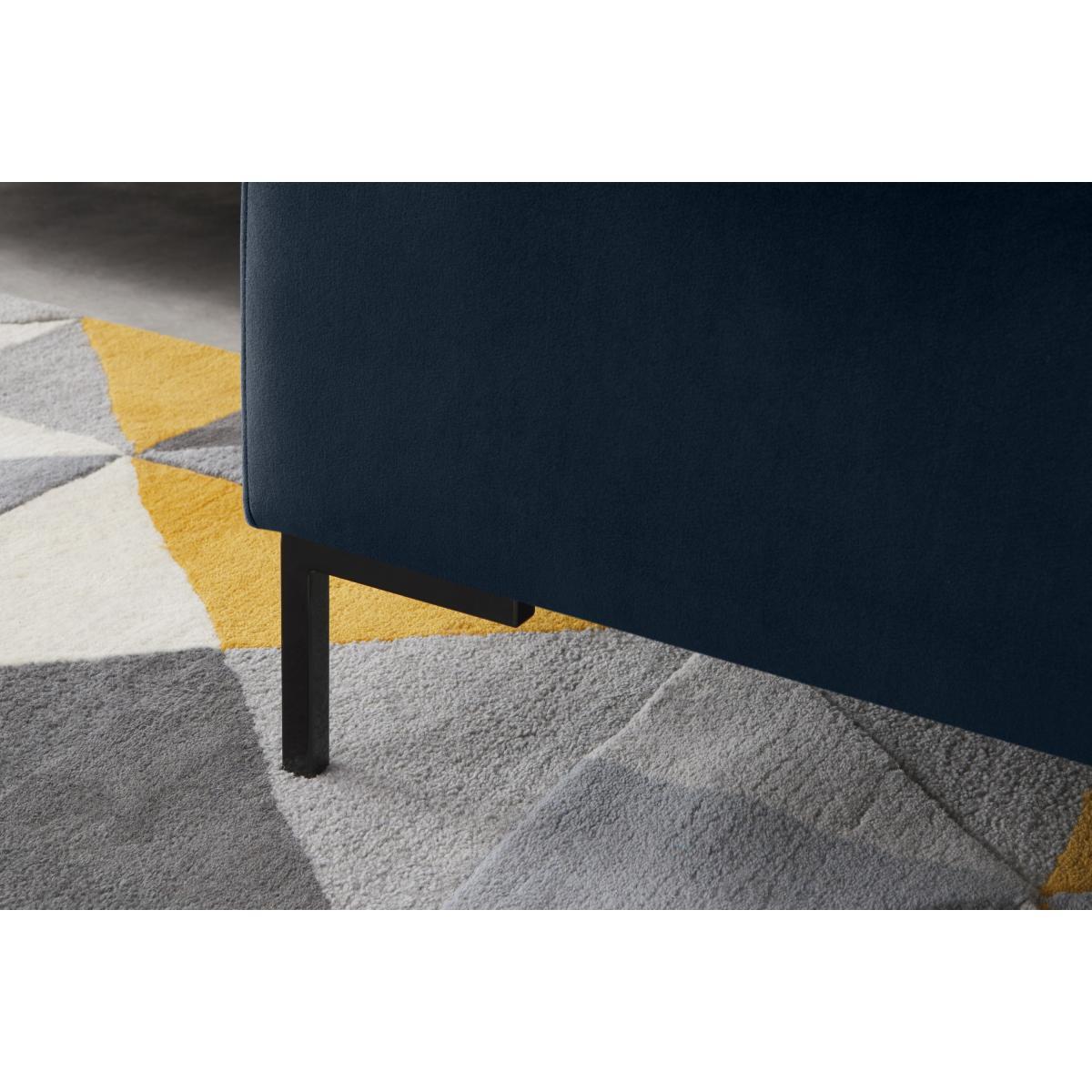 Frederik 3 Seater Right Hand Facing Compact Corner Chaise End Sofa, Ocean Blue Velvet – image 5
