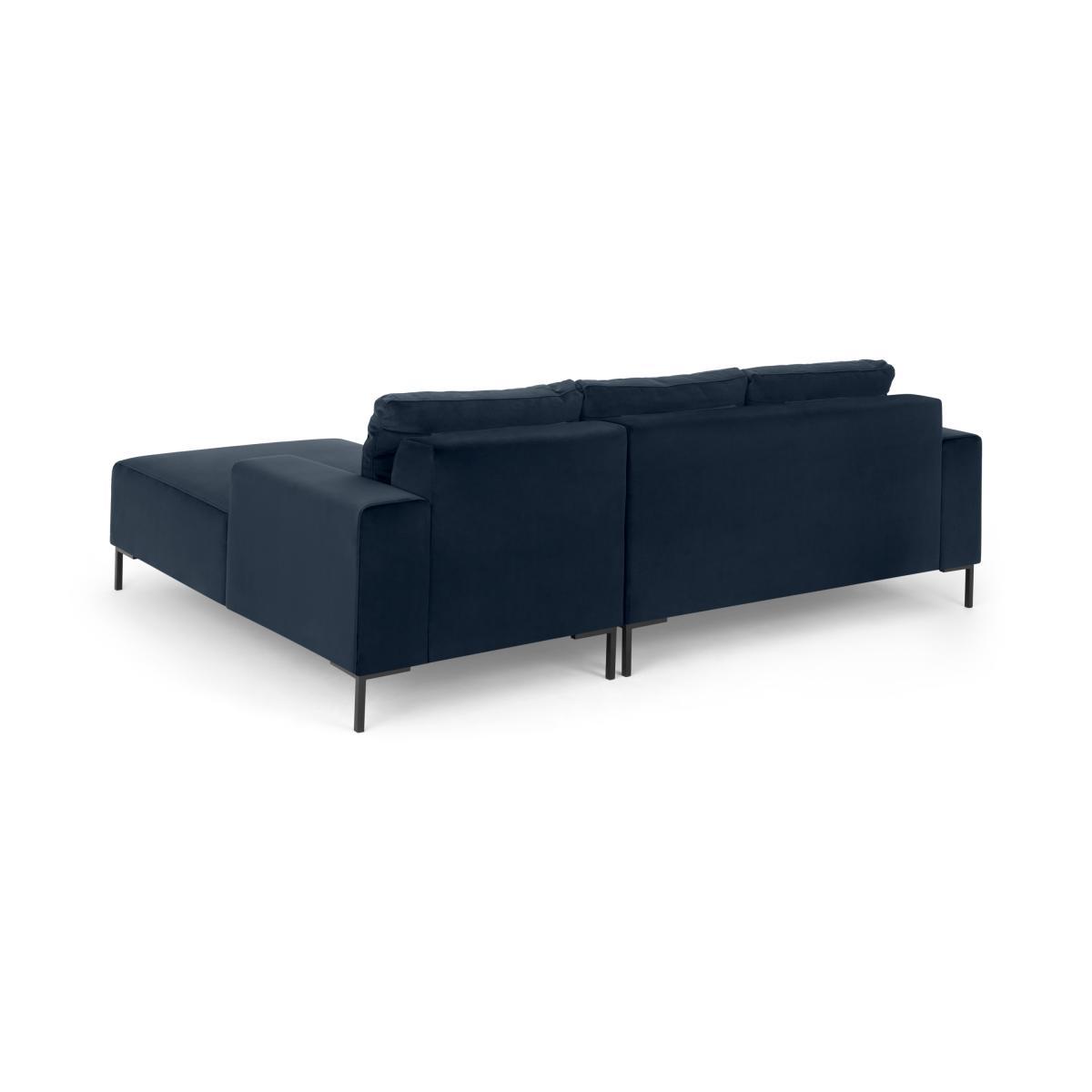Frederik 3 Seater Right Hand Facing Compact Corner Chaise End Sofa, Ocean Blue Velvet – image 6
