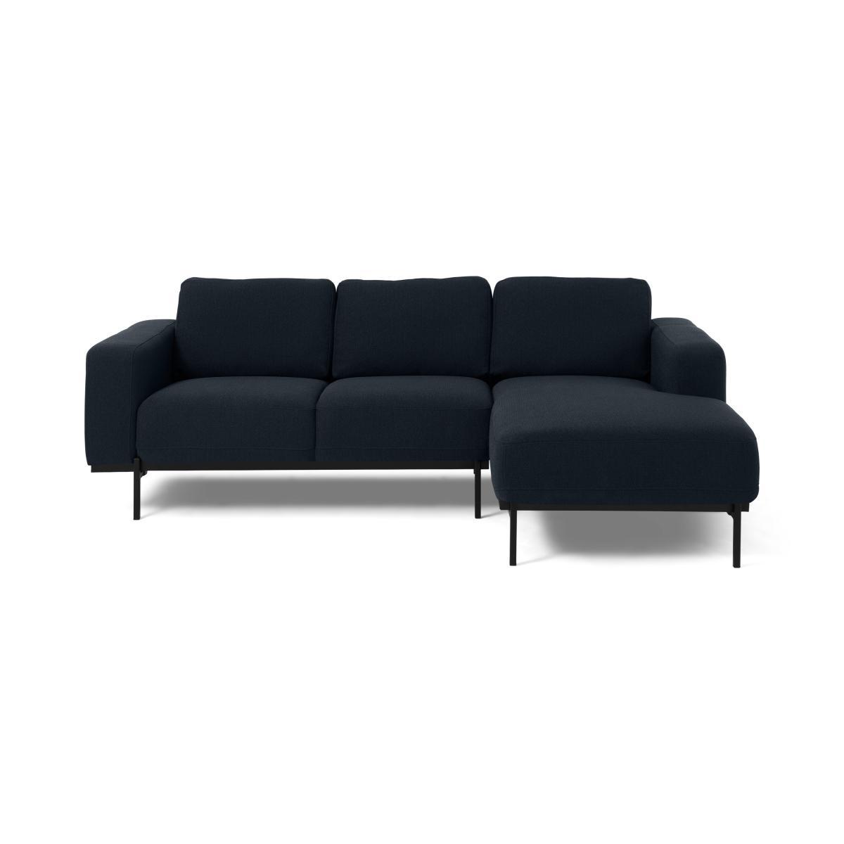 Jarrod Right Hand Facing Chaise End Corner Sofa, Midnight Blue Weave – image 2
