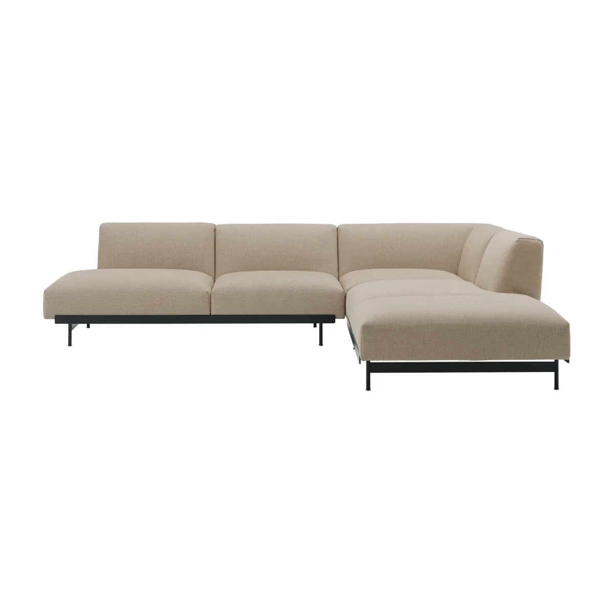 Muuto In Situ corner sofa configuration 4 Ecriture 240-Black