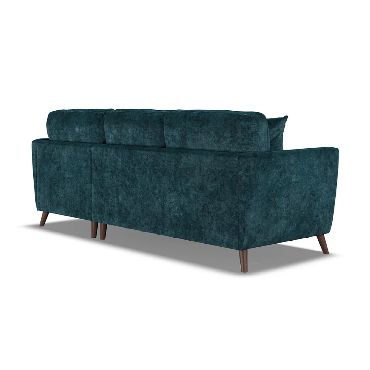 Naples Teal Velvet Right Hand Facing Chaise Sofa – image 3