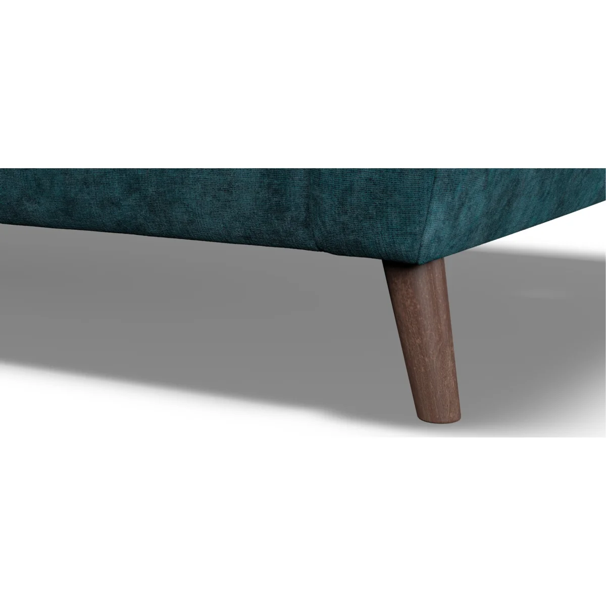 Naples Teal Velvet Right Hand Facing Chaise Sofa – image 7