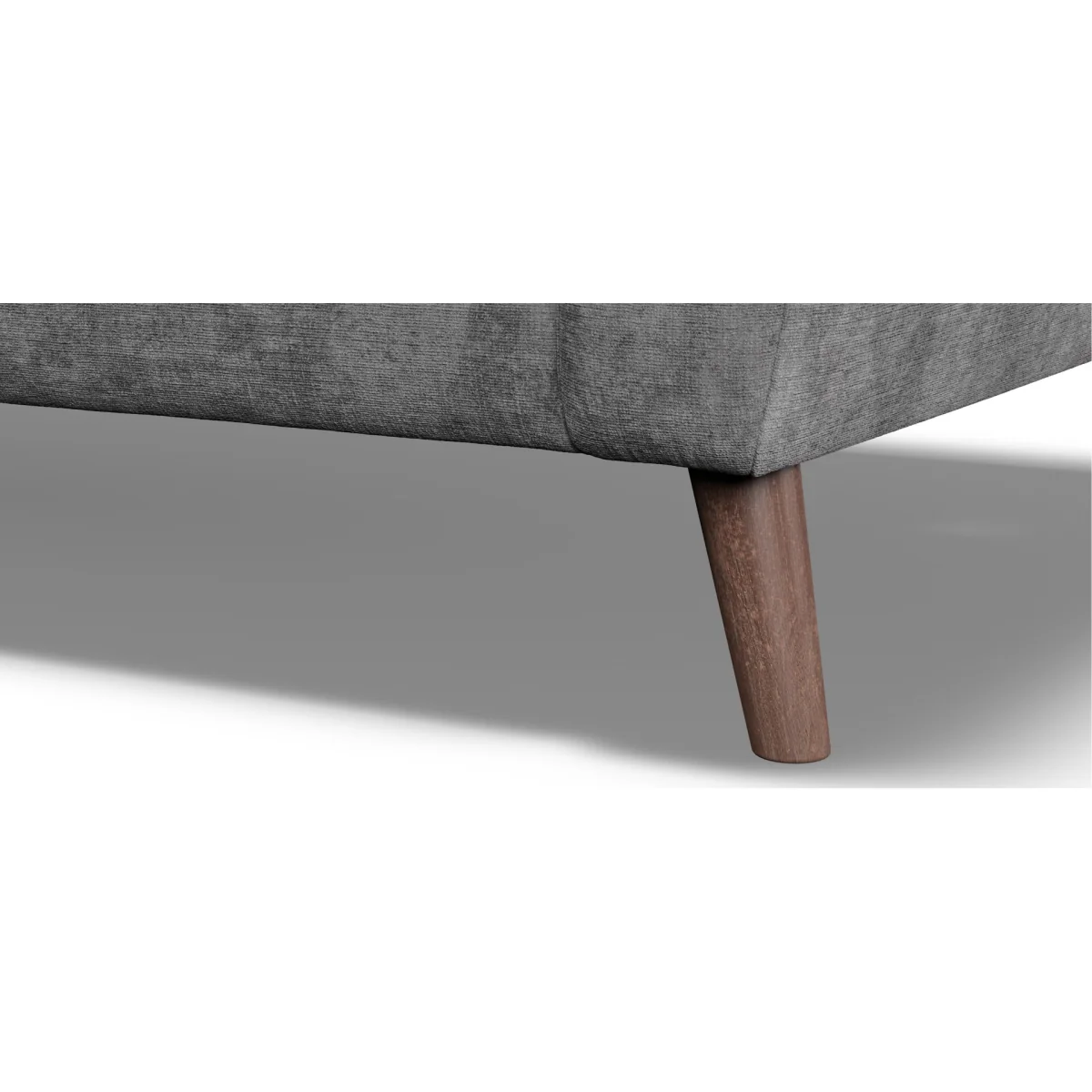 Naples Grey Velvet Left Hand Facing Chaise Sofa – image 8