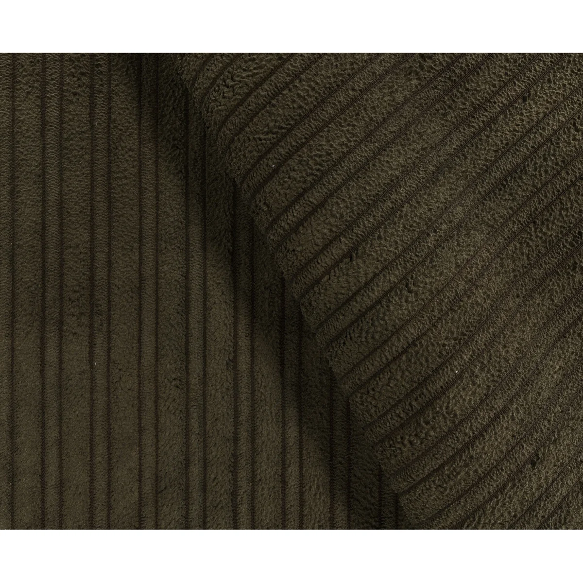 Milan Moss Green Fabric Right Hand Facing Chaise Sofa – image 5