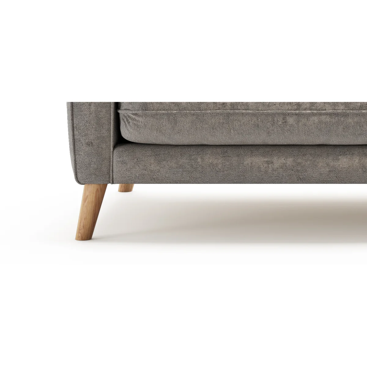 Palermo Silver Chenille Fabric Right Hand Facing Corner Sofa – image 7
