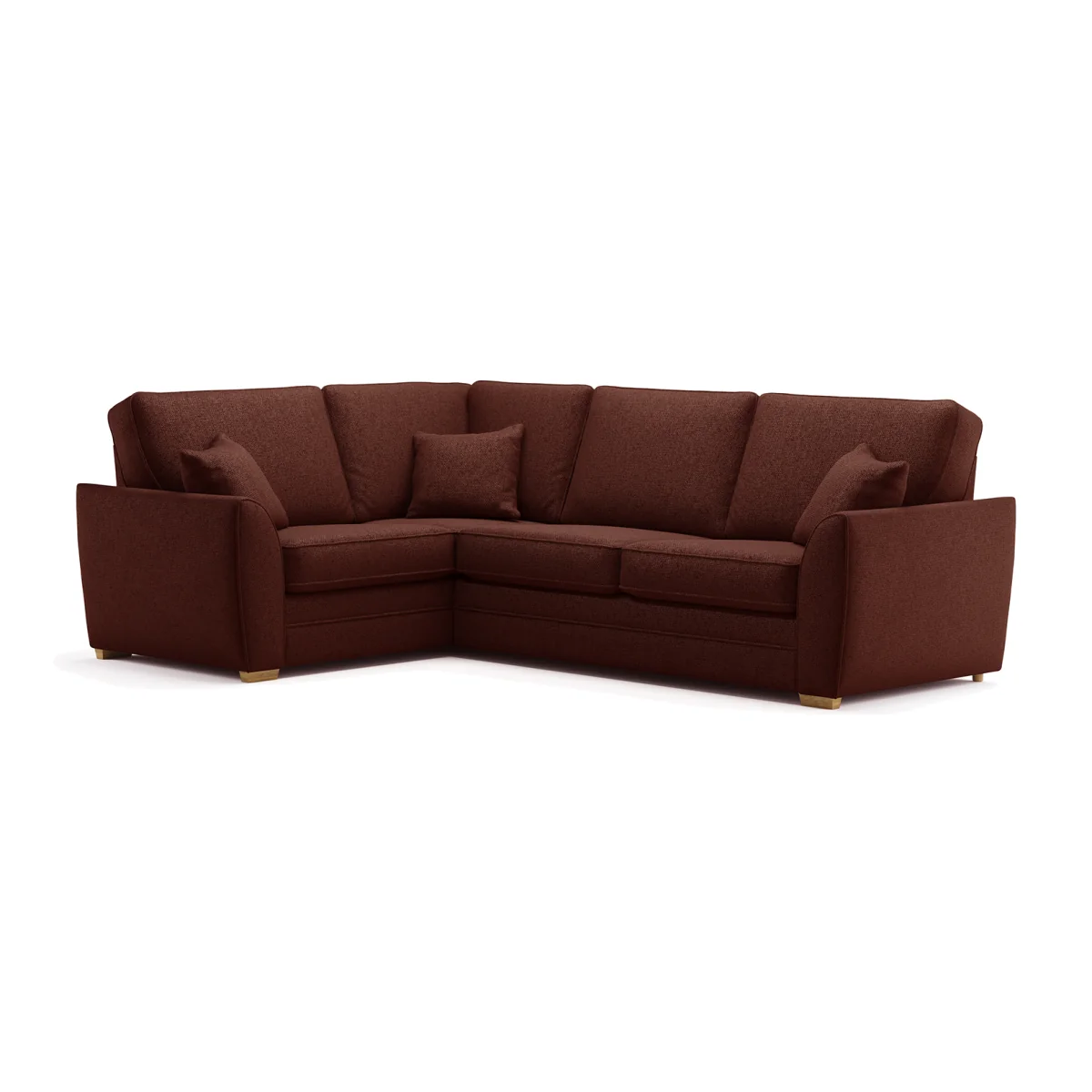 Bella Rustic Fabric Large Left Hand Facing Corner Sofa – image 1