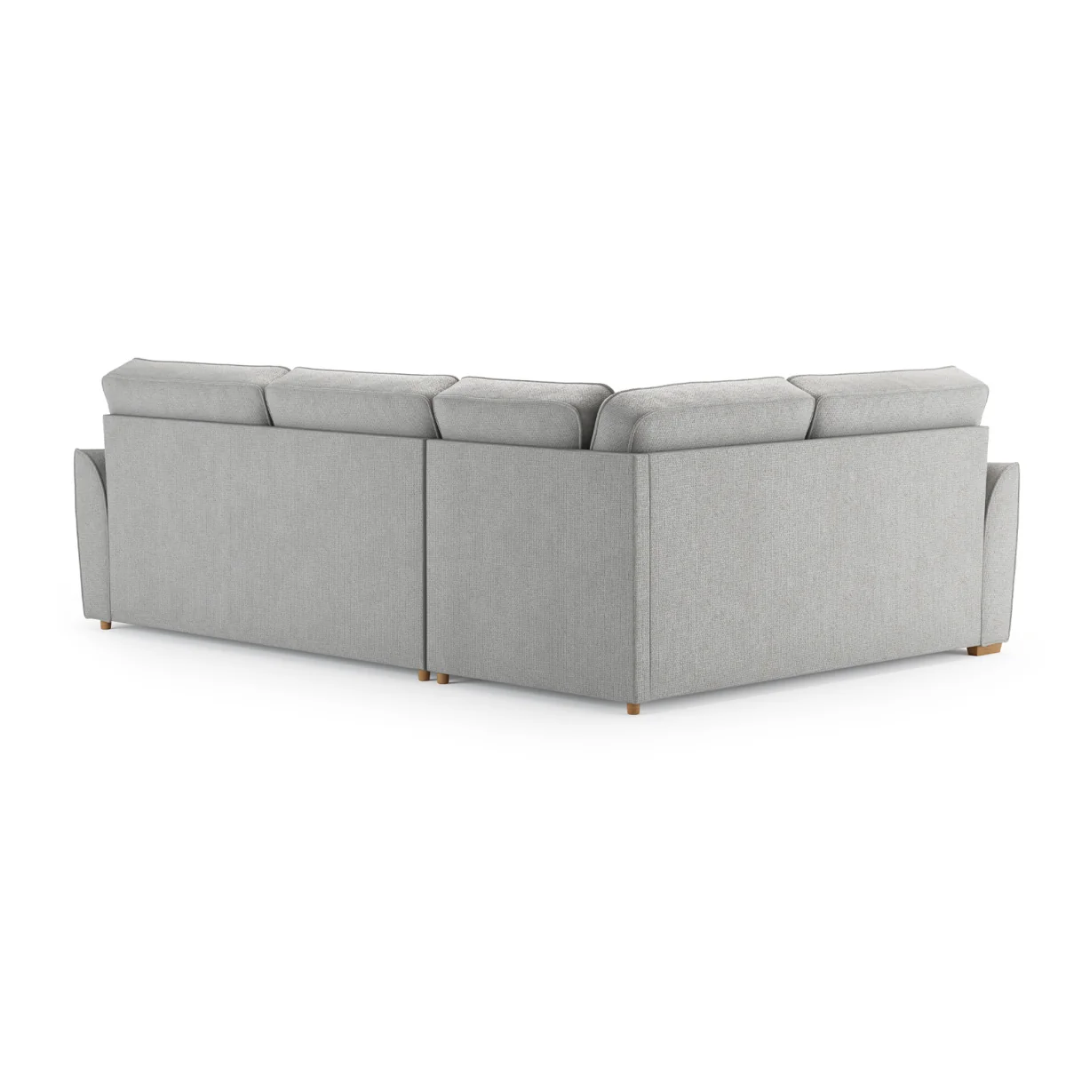 Bella Silver Fabric Large Left Hand Facing Corner Sofa – image 2