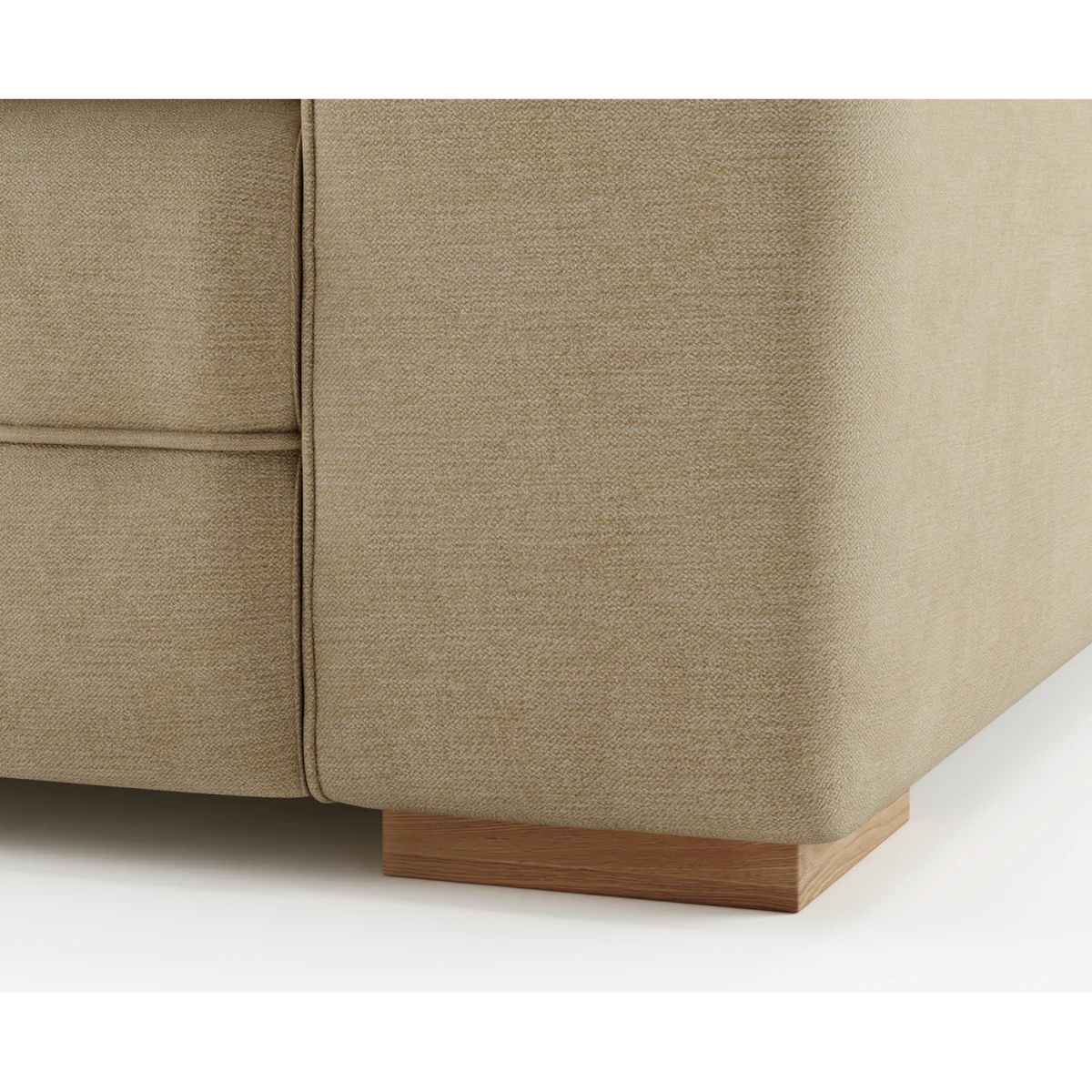 Madden Biscuit Fabric Right Hand Facing Corner Sofa – image 4