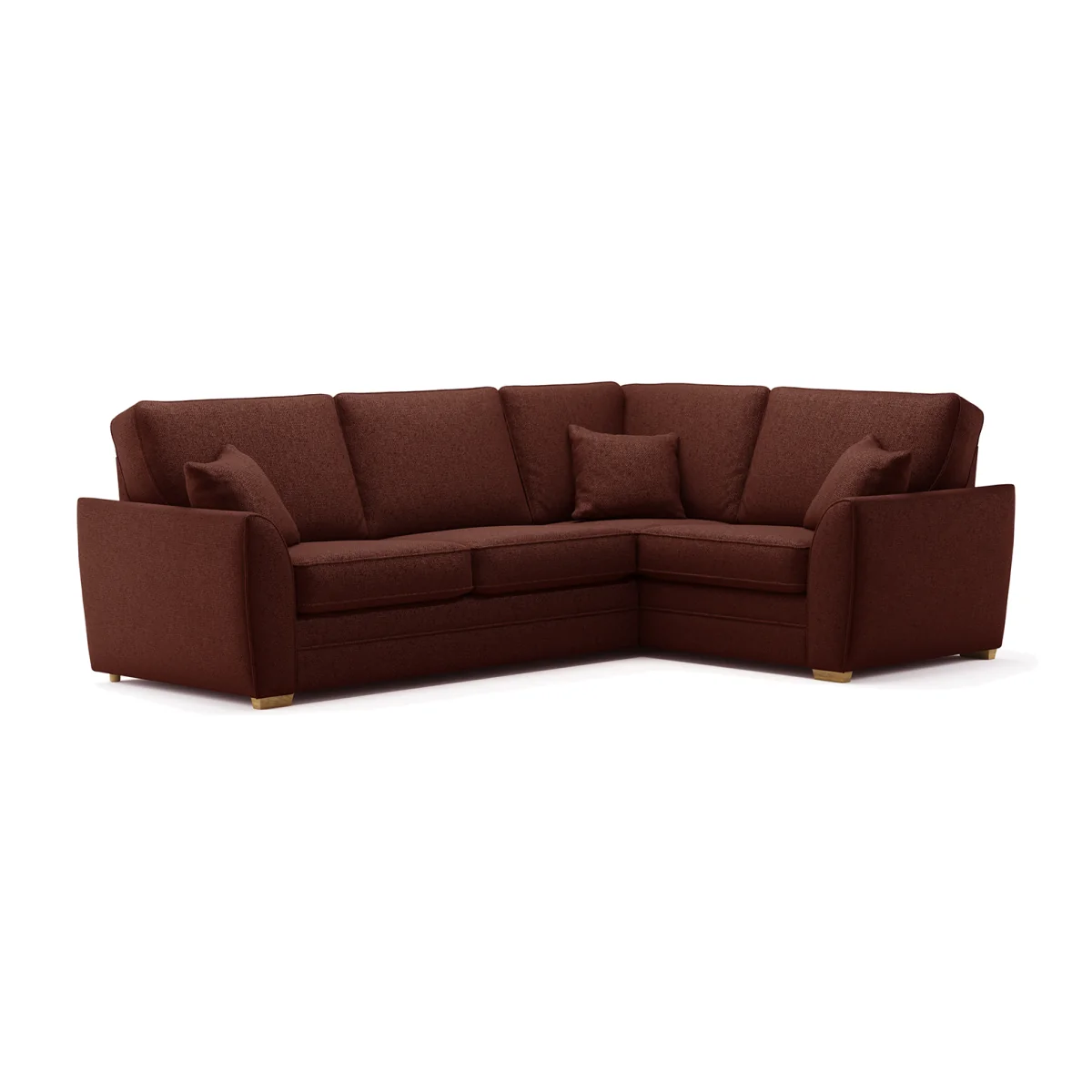 Bella Rustic Fabric Large Right Hand Facing Corner Sofa – image 1