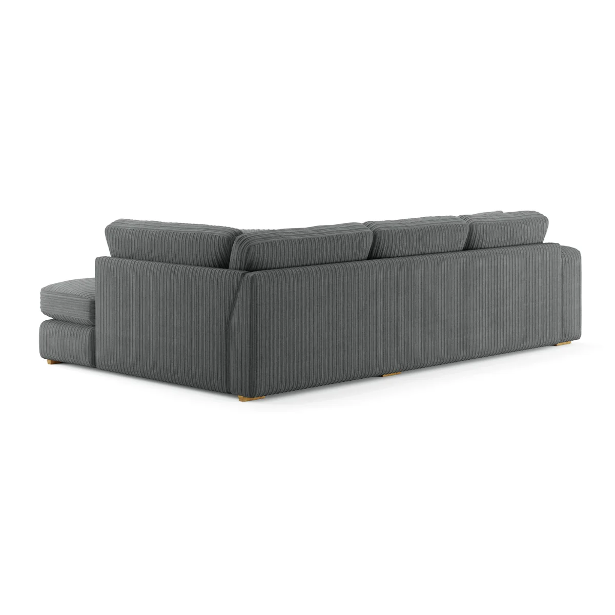 Milan Grey Fabric Right Hand Facing Chaise Sofa – image 2