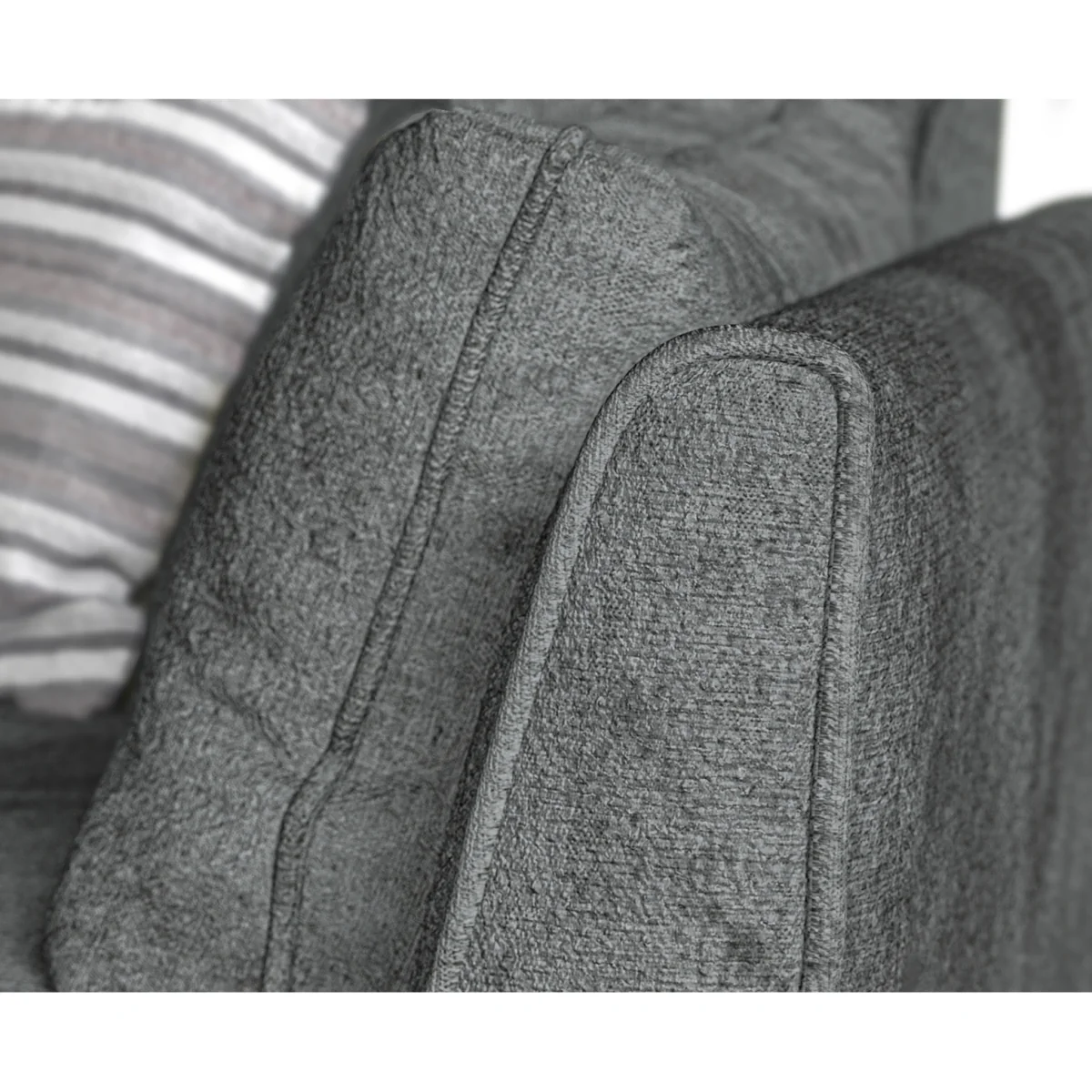 Palermo Graphite Chenille Fabric Left Hand Facing Corner Sofa – image 4
