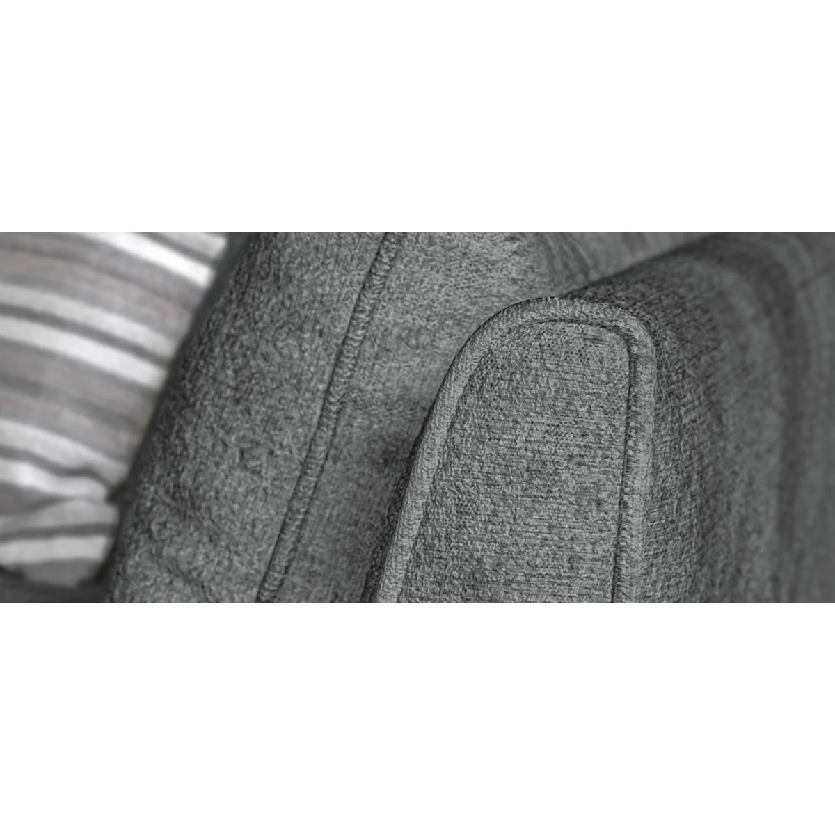 Palermo Graphite Chenille Fabric Left Hand Facing Corner Sofa – image 9