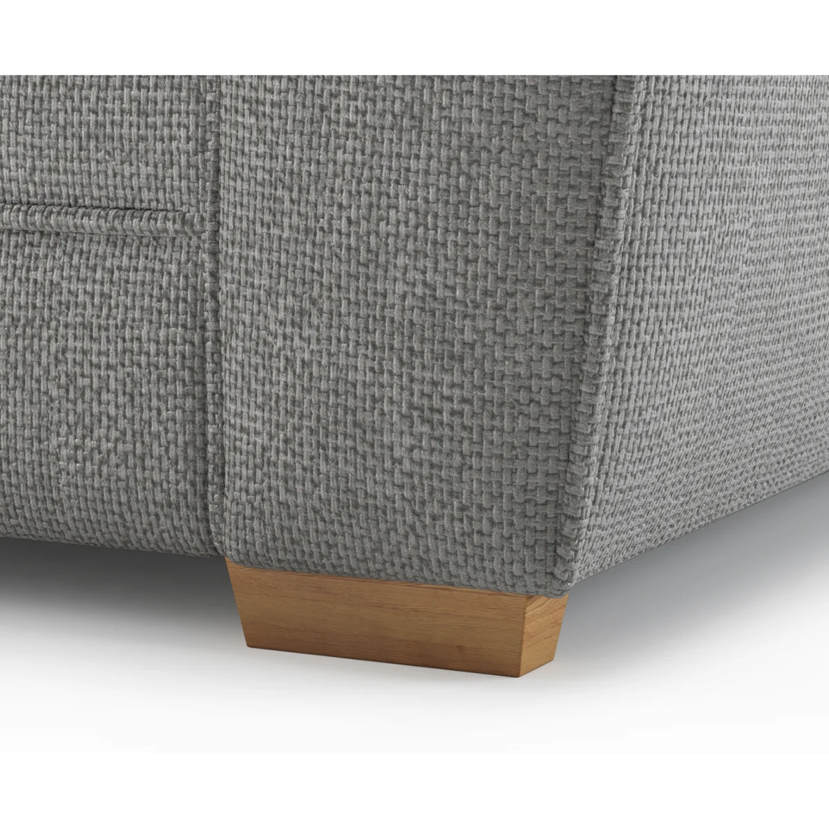 Bella Grey Fabric Large Left Hand Facing Chaise Corner Sofa – image 4