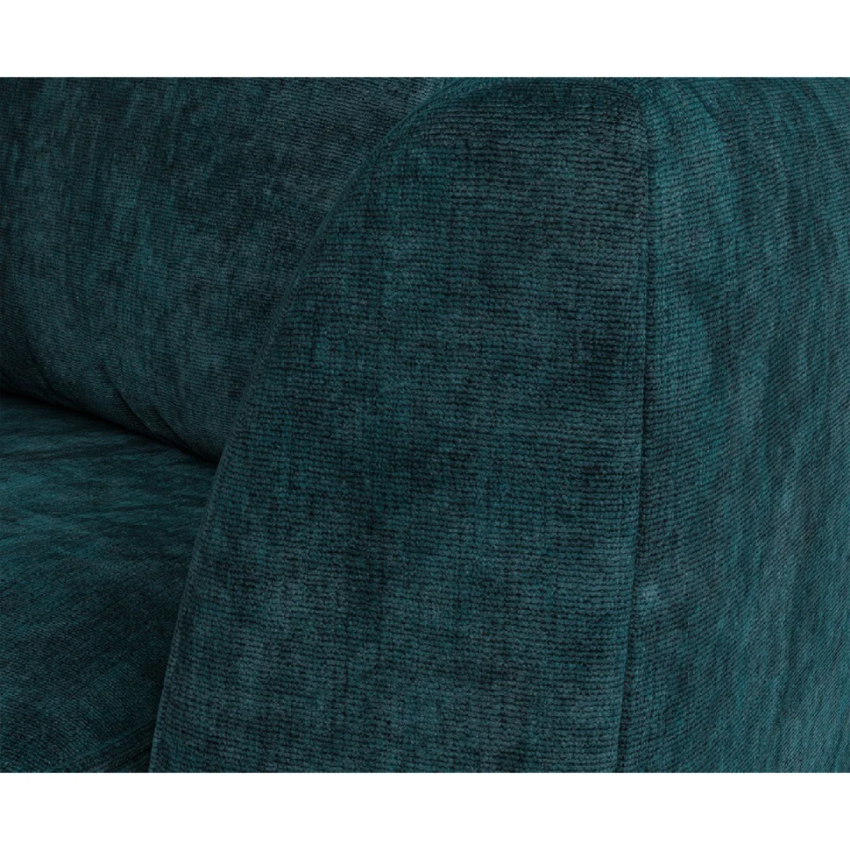 Naples Teal Velvet Left Hand Facing Chaise Sofa – image 4