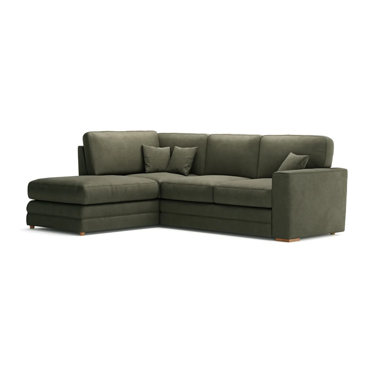Madden Pewter Fabric Left Hand Facing Corner Sofa – image 1