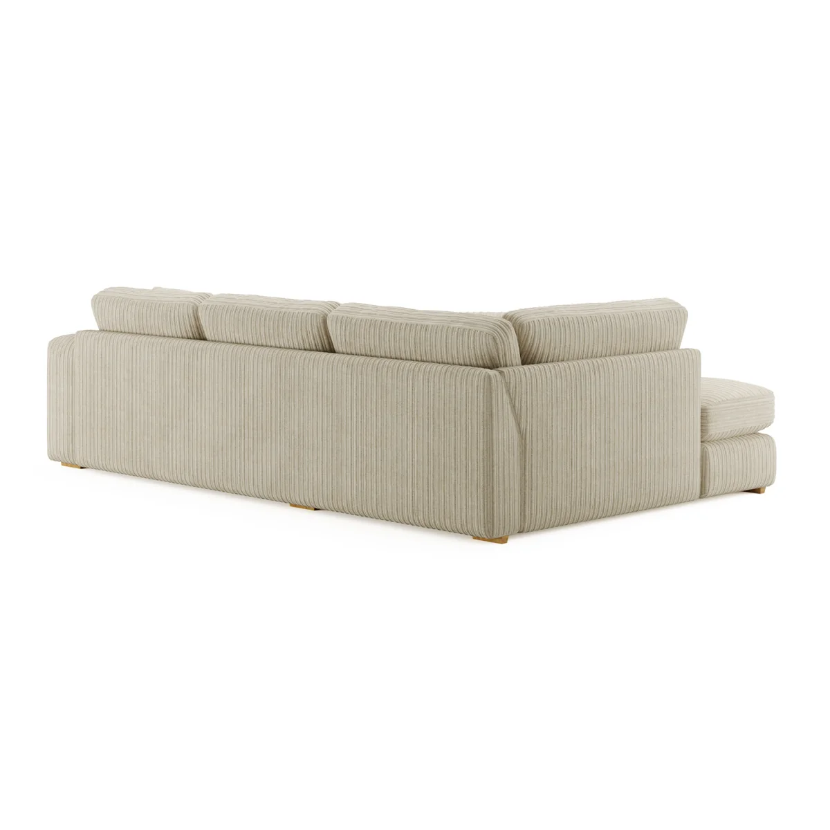 Milan Stone Fabric Left Hand Facing Chaise Sofa – image 2