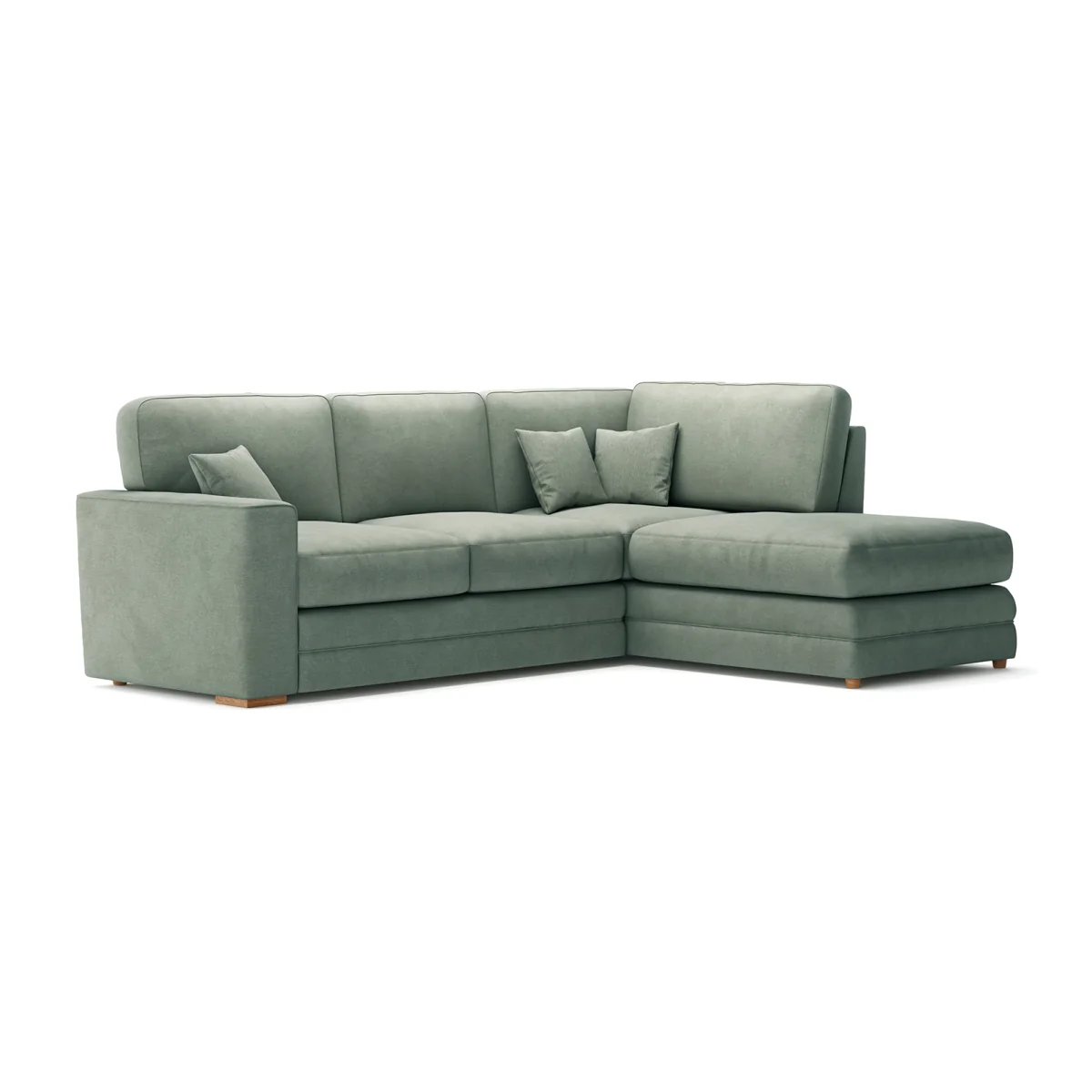 Madden Blue Fabric Right Hand Facing Corner Sofa – image 1