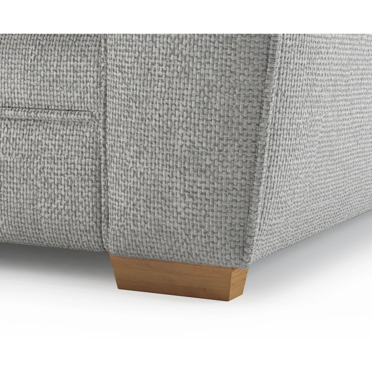 Bella Silver Fabric Large Right Hand Facing Chaise Corner Sofa – image 3
