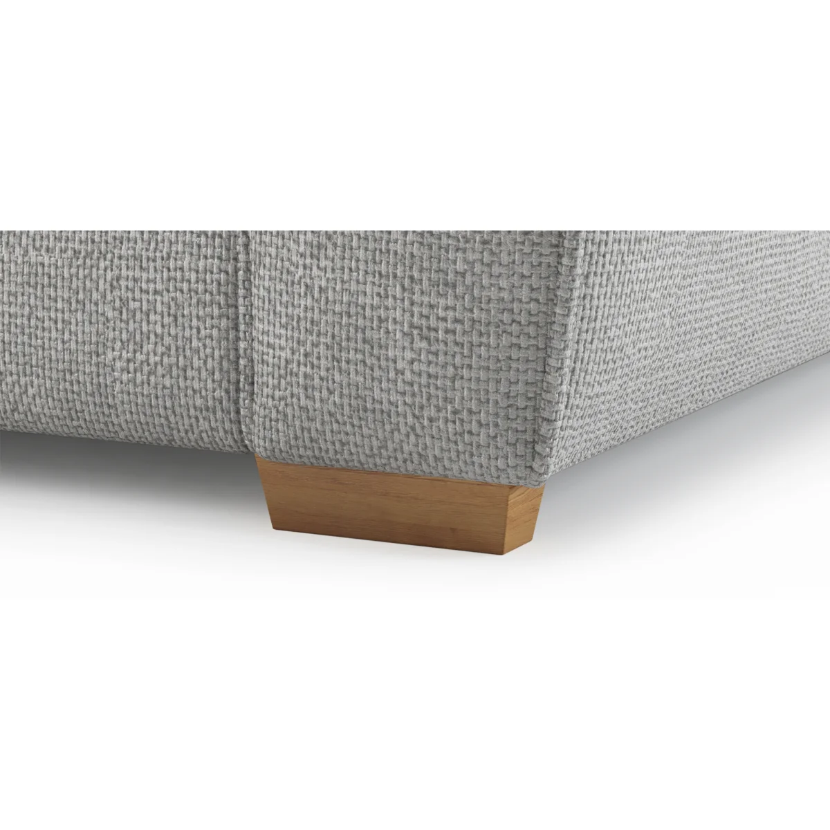 Bella Silver Fabric Large Right Hand Facing Chaise Corner Sofa – image 8