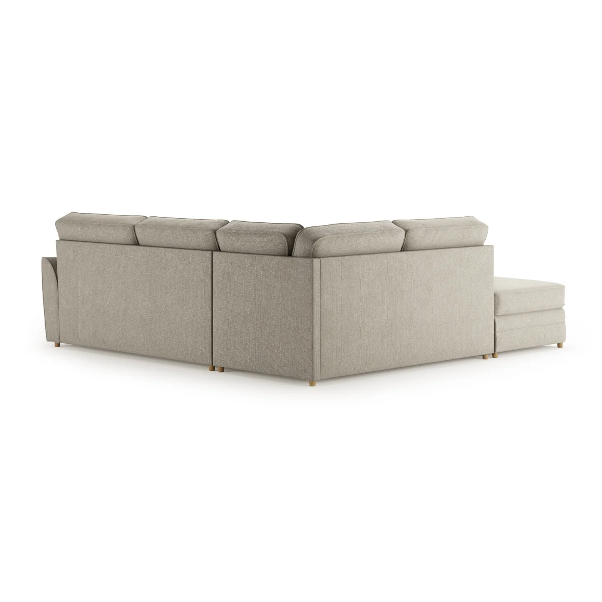 Bella Stone Fabric Large Left Hand Facing Chaise Corner Sofa – image 2