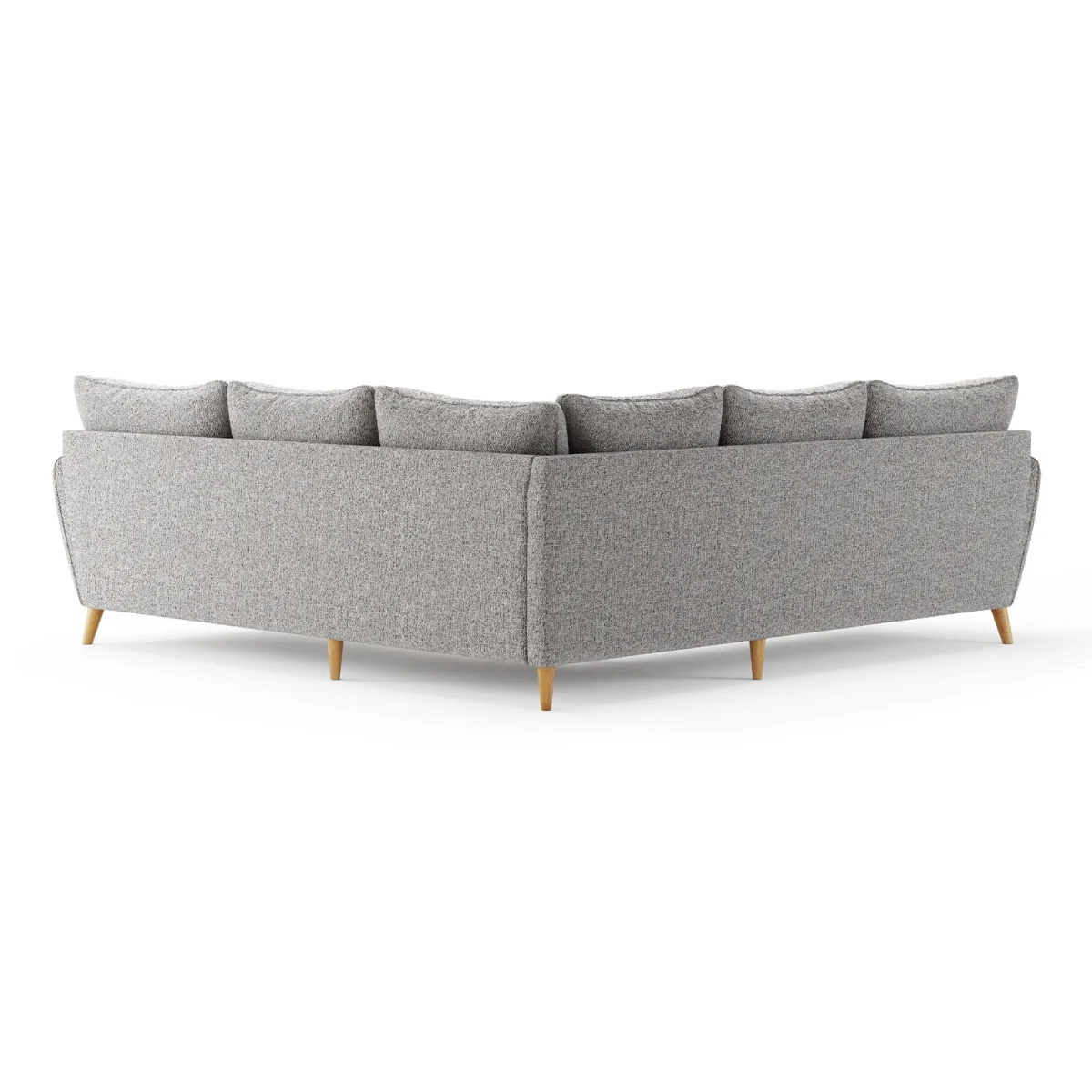 Palma Silver Chenille Fabric Corner Sofa – image 2