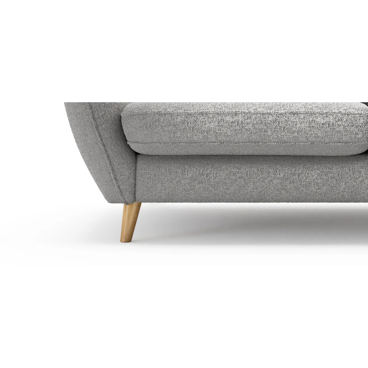 Palma Silver Chenille Fabric Corner Sofa – image 6