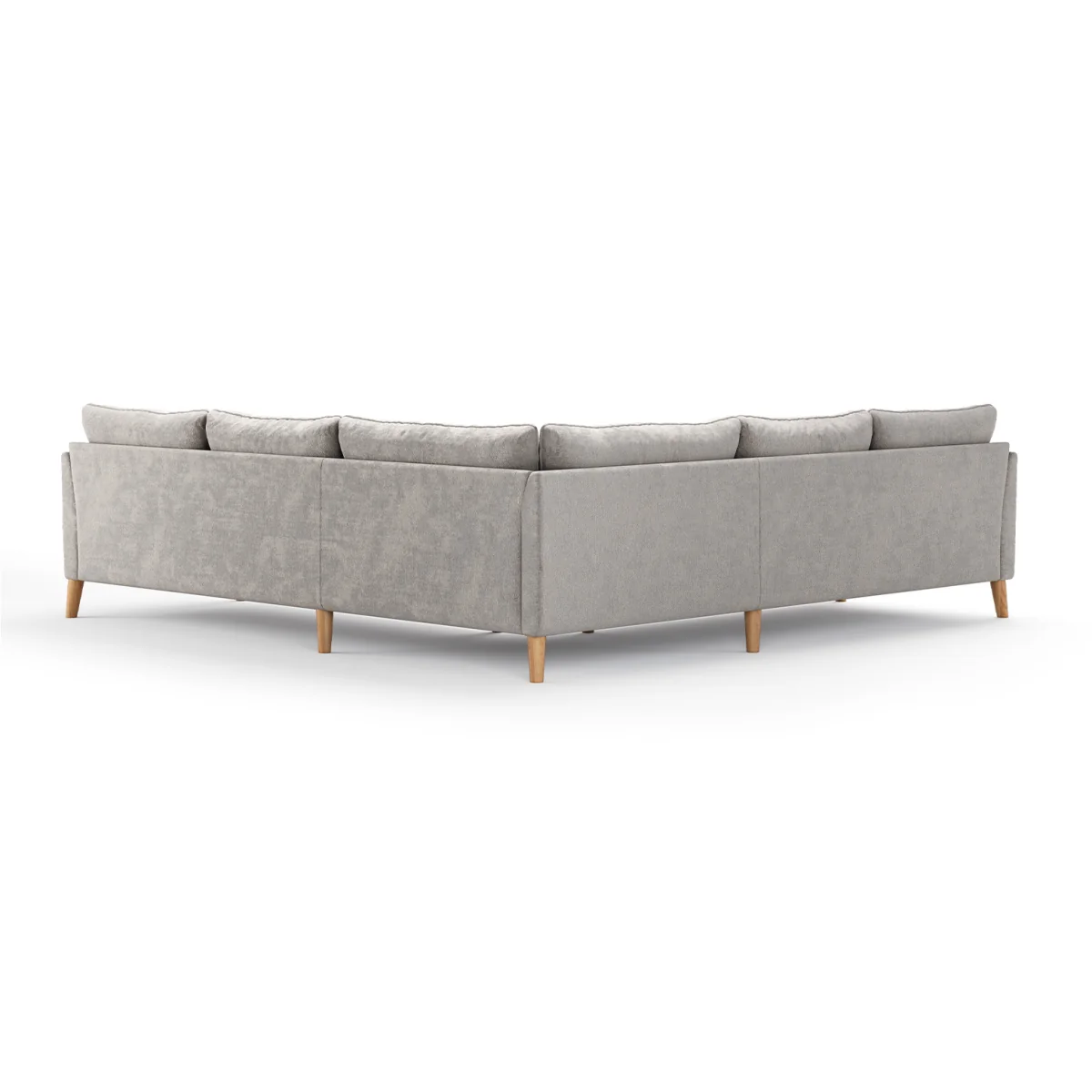 Palermo Silver Chenille Fabric Corner Sofa – image 3