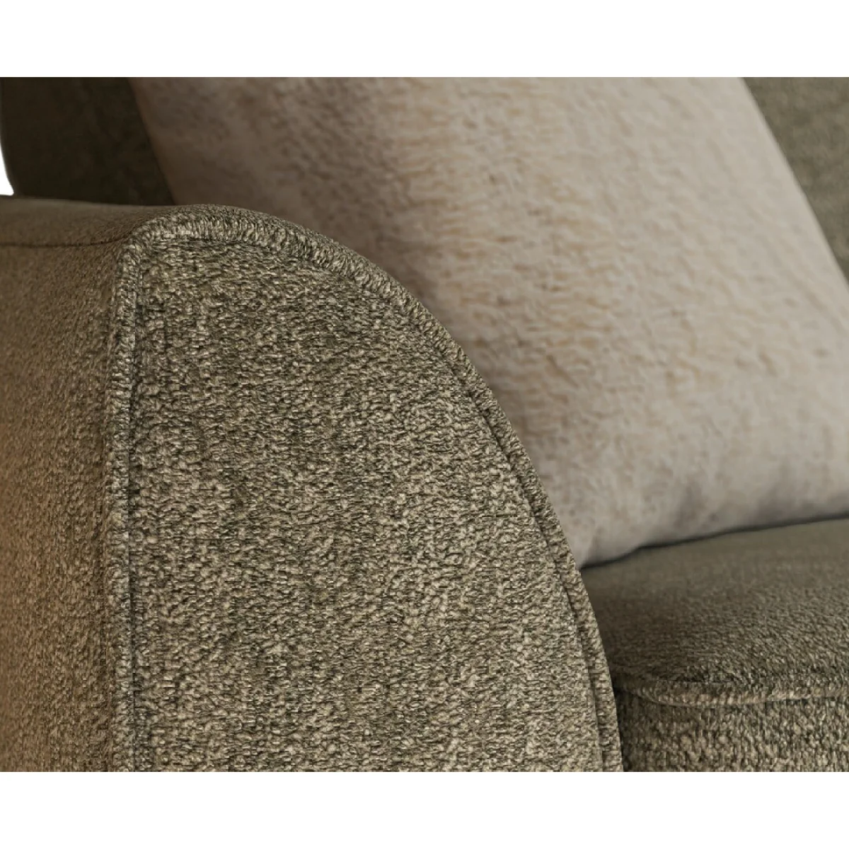 Bella Olive Fabric Large Left Hand Facing Corner Sofa – image 4