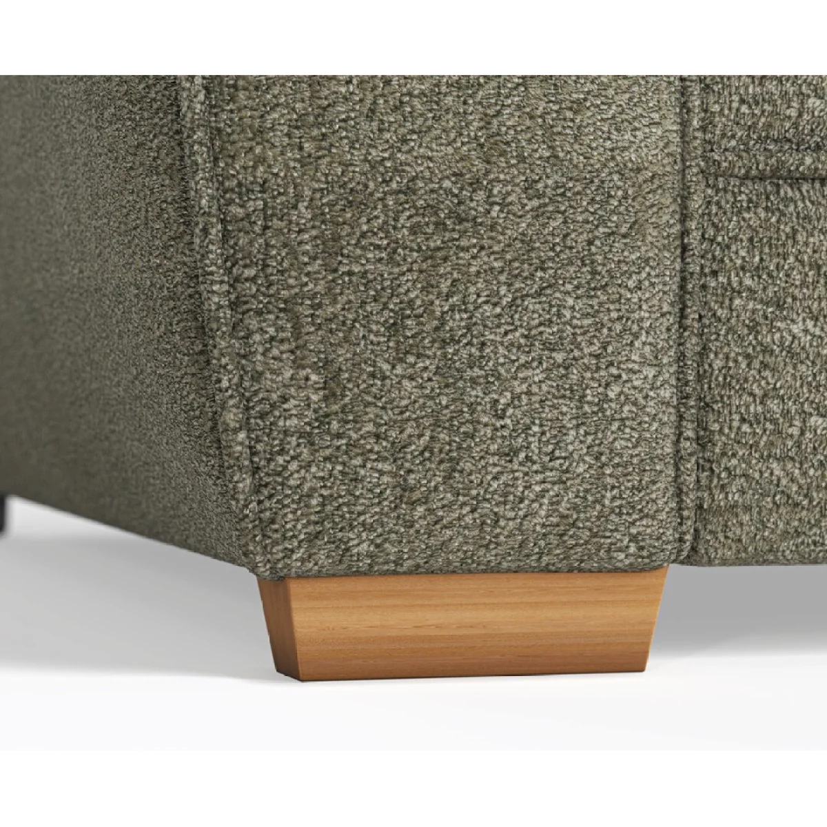Bella Olive Fabric Large Left Hand Facing Corner Sofa – image 5
