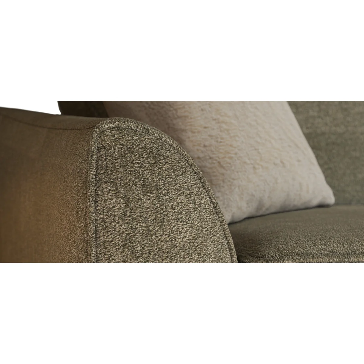 Bella Olive Fabric Large Left Hand Facing Corner Sofa – image 10