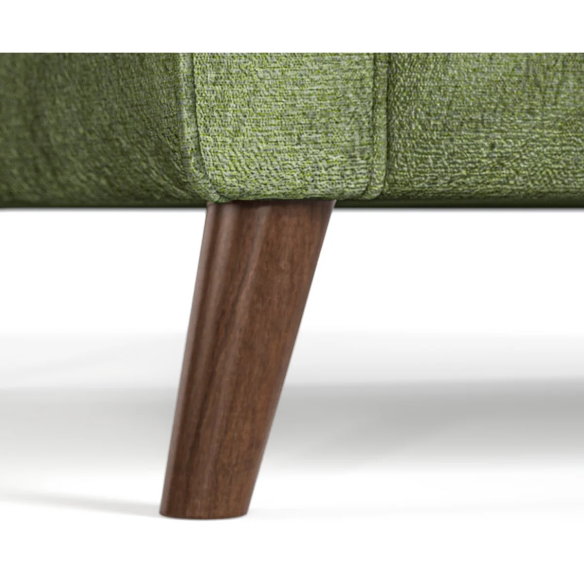 Palermo Olive Green Chenille Fabric Right Hand Facing Corner Sofa – image 5