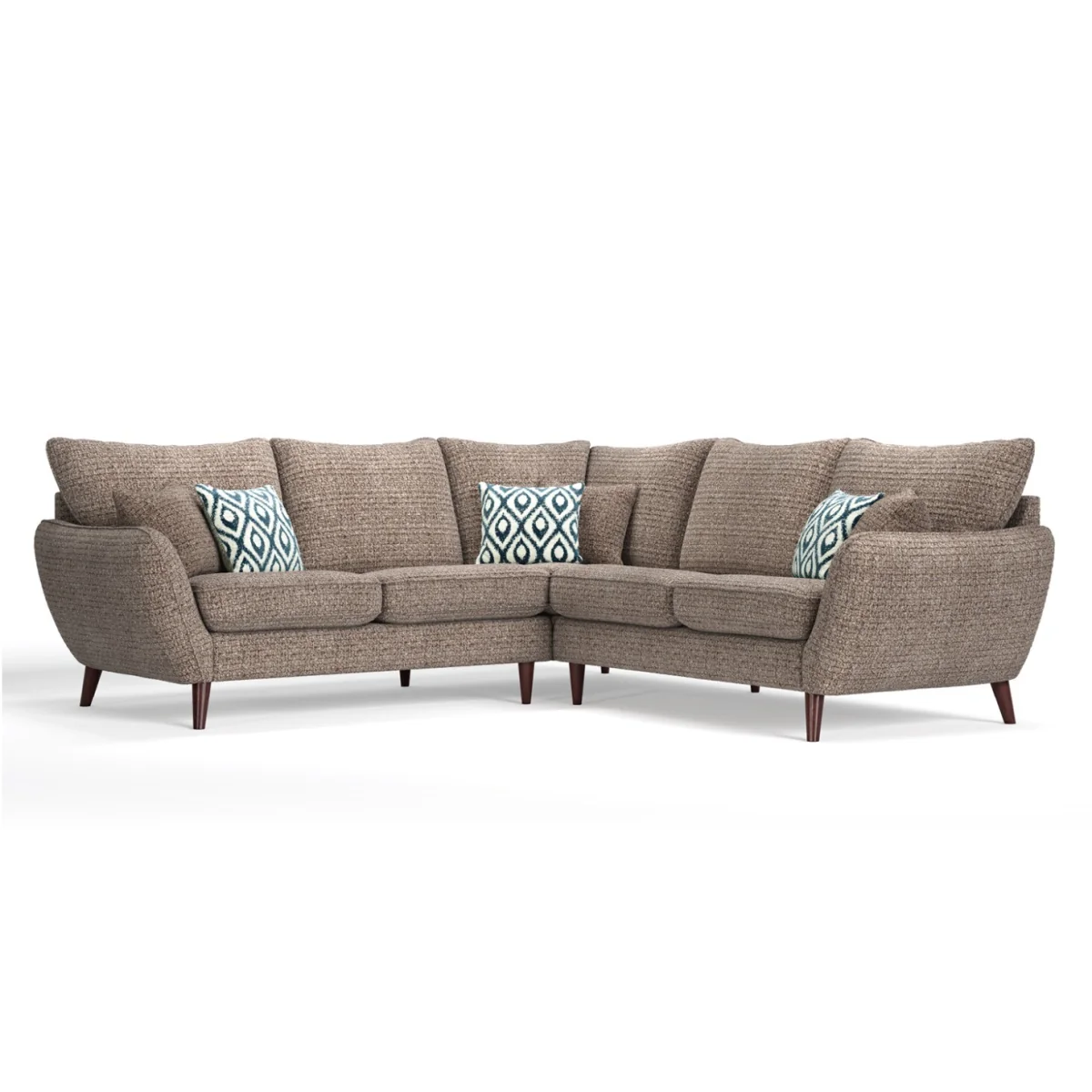 Palma Truffle Chenille Fabric Corner Sofa – image 2