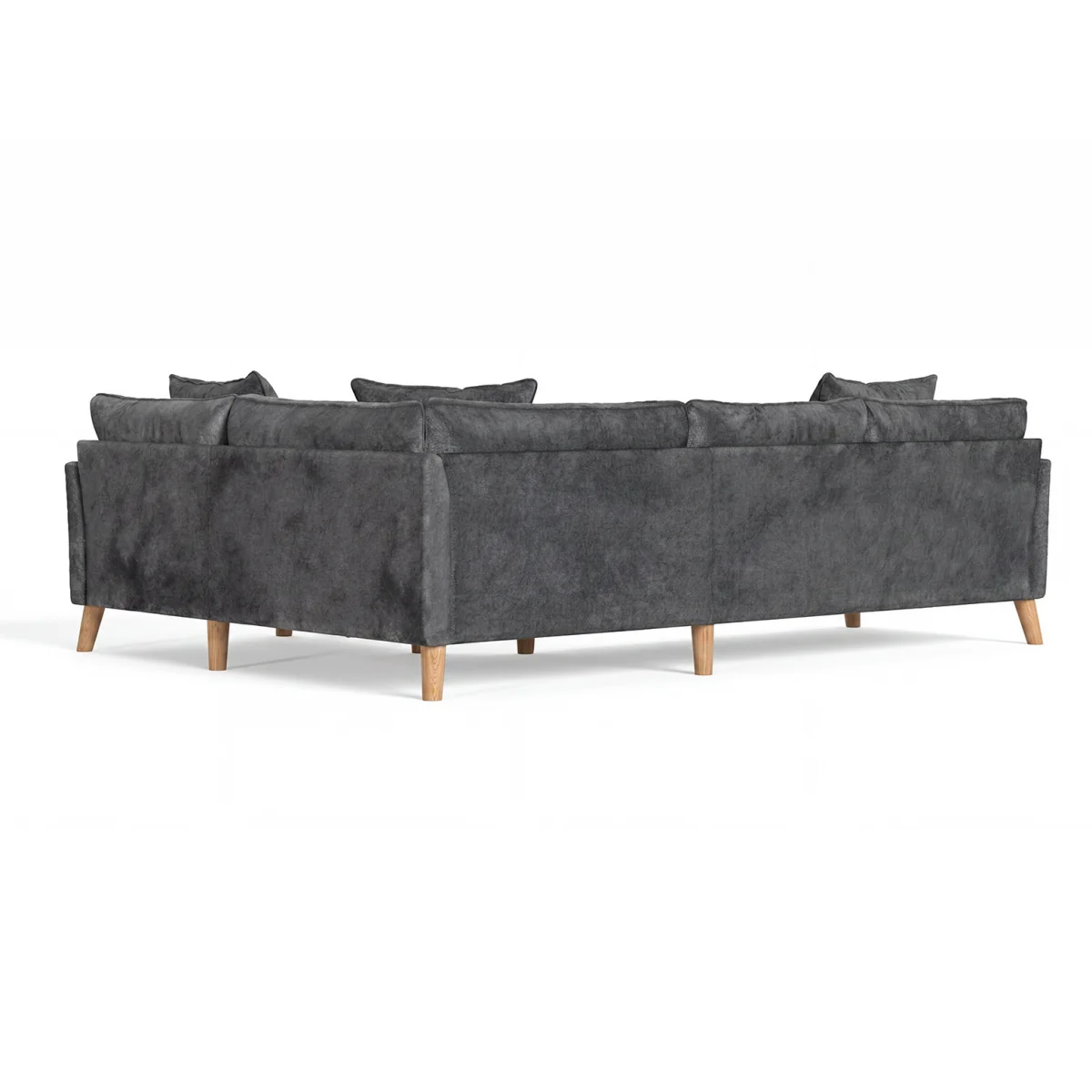 Palermo Graphite Chenille Fabric Right Hand Facing Corner Sofa – image 3