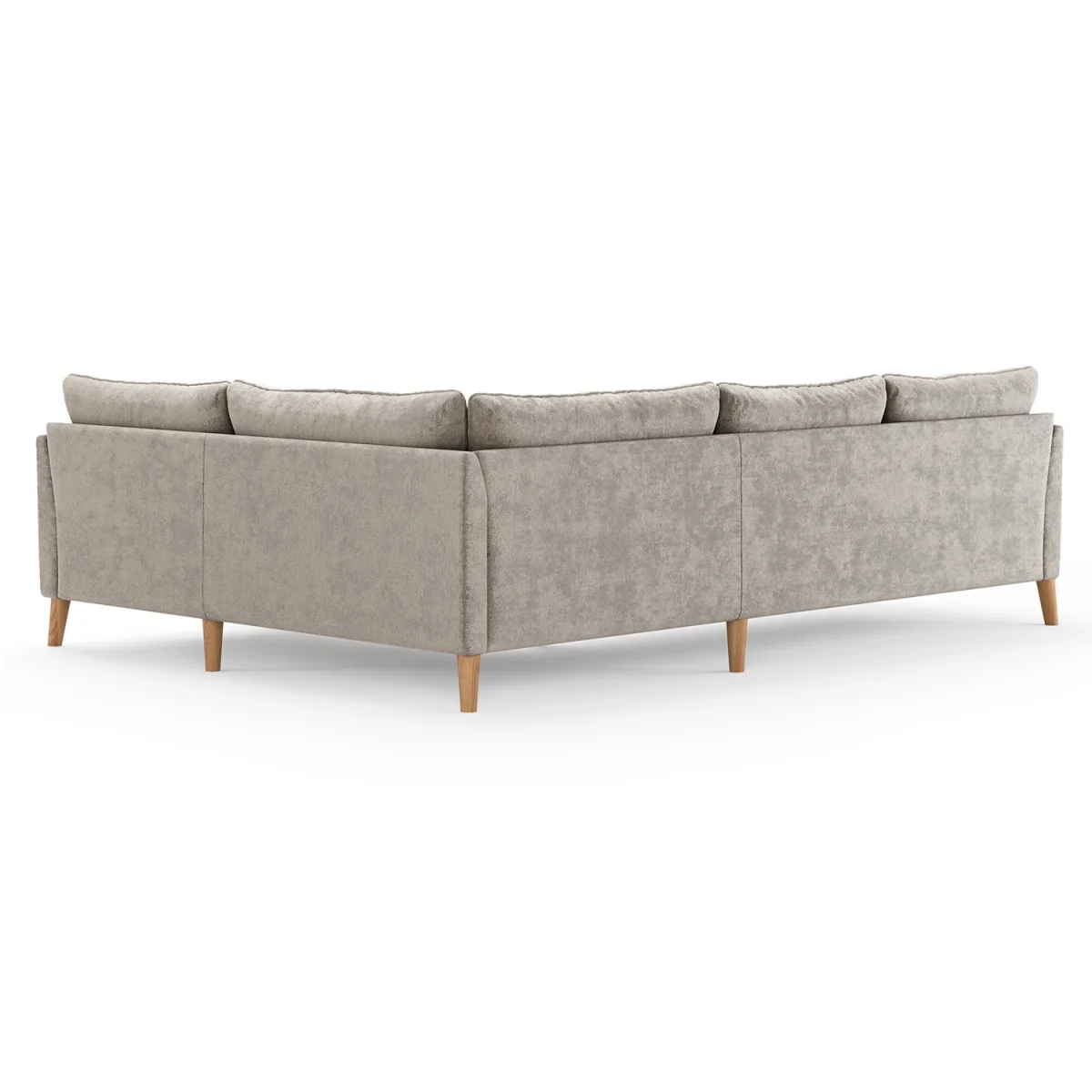 Palermo Truffle Chenille Fabric Right Hand Facing Corner Sofa – image 3