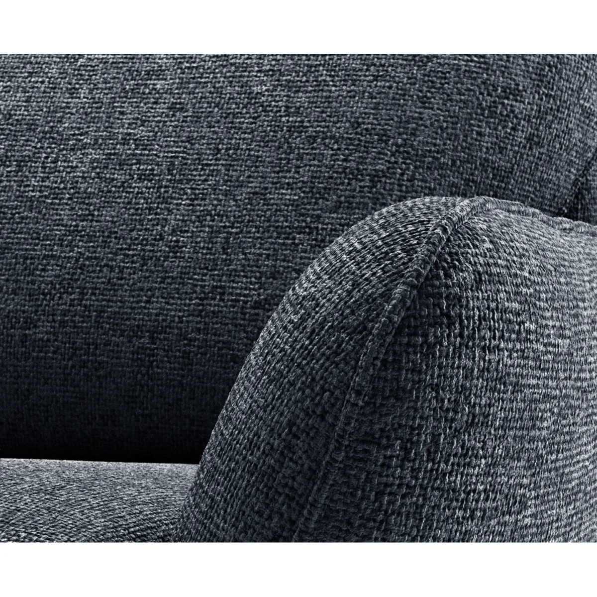 Palma Navy Chenille Fabric Corner Sofa – image 4